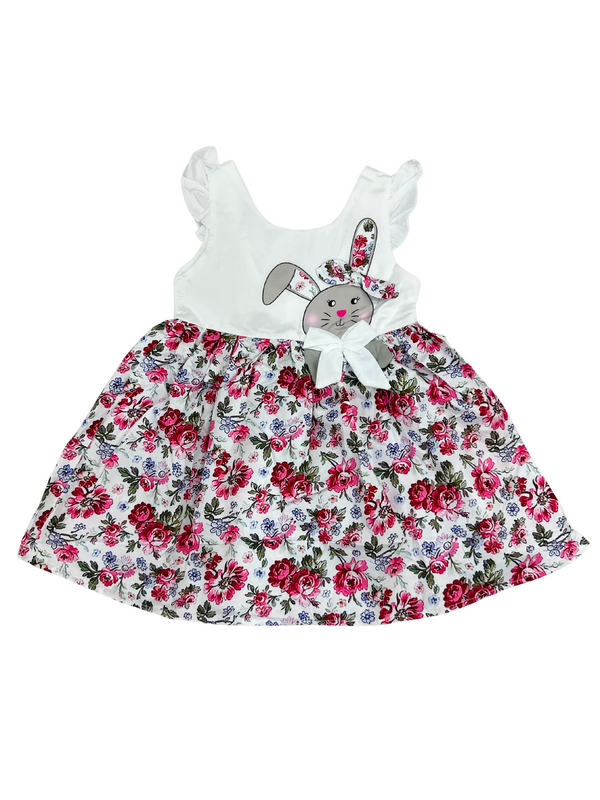 Cute Floral Bunny Frock