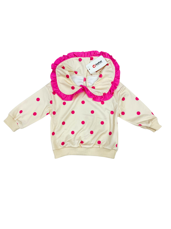 Polka Pop shirt With Round Collar