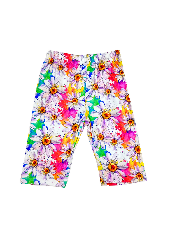 Floral Fiesta Knee Lenght Shorts