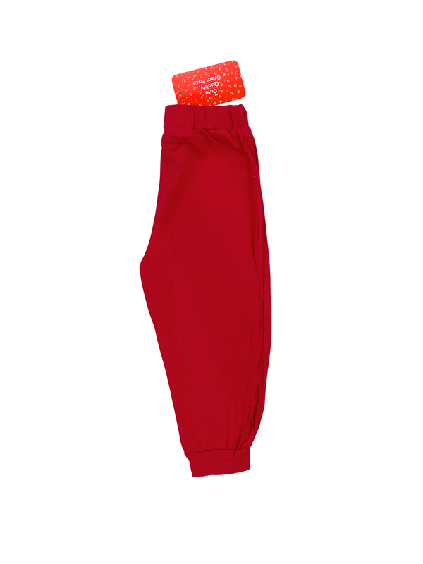Red Los Angeles Joggers for Kids - California Print Sweatpants - Toddler Boy Girl Track Pants
