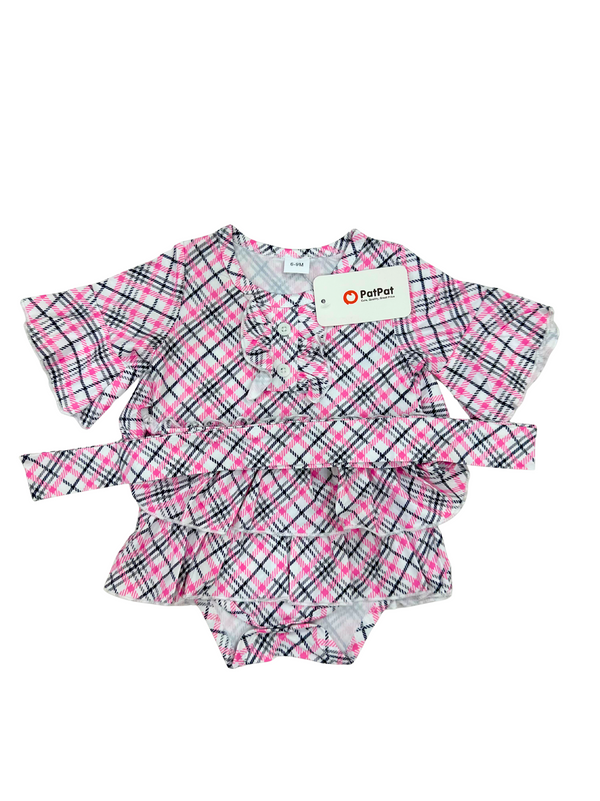 Baby Girl frock style romper with belt